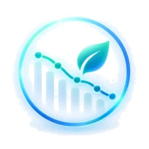 Carbon intensity over time icon